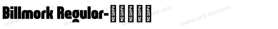 Billmork Regular字体转换